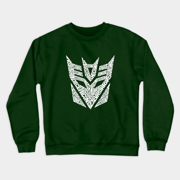 Decepticons white Crewneck Sweatshirt by Seanings